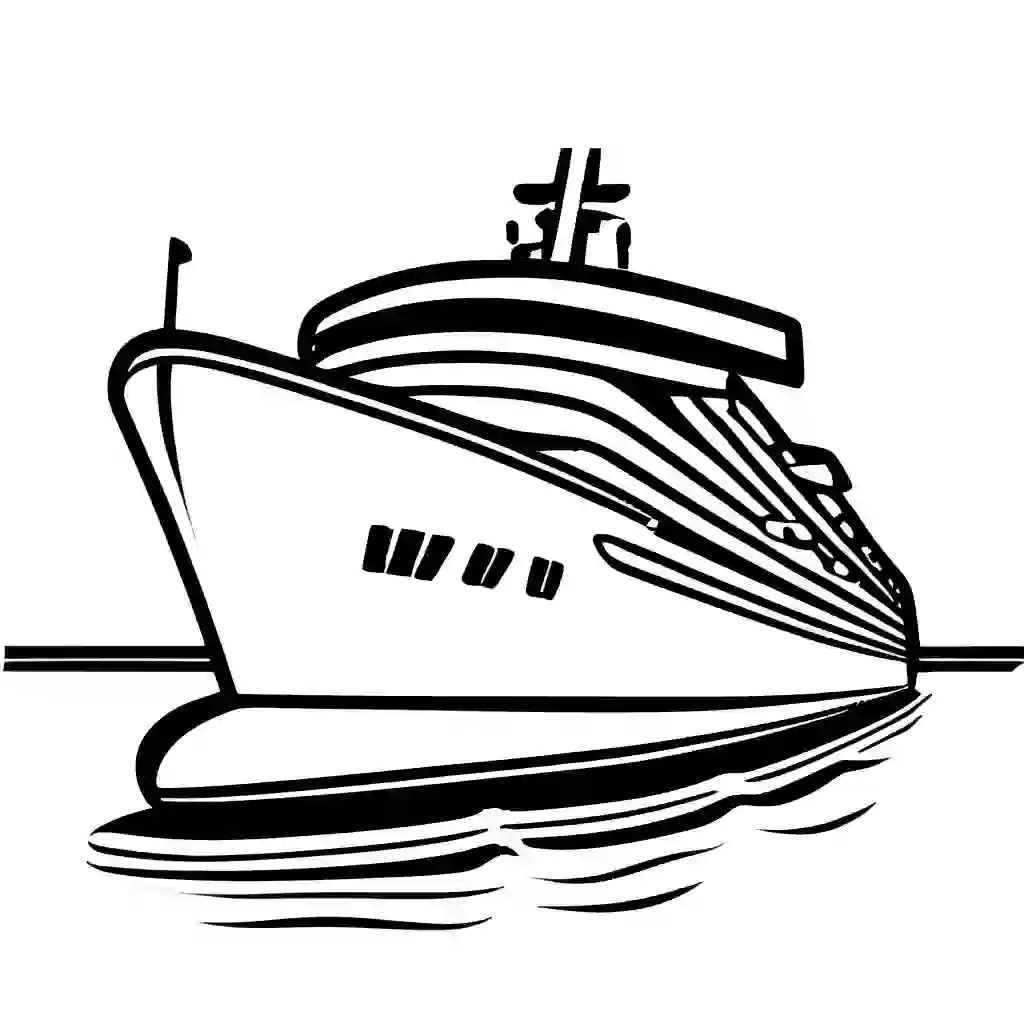 Cruise Ships coloring pages